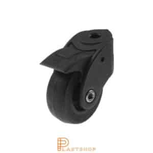 Bromsat länkhjul BP PP/PUR 50/59, 40 kg, GL, svart bana