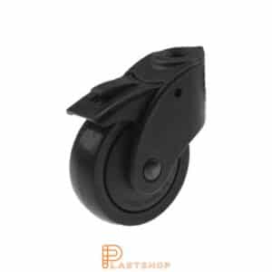 Bromsat länkhjul BC PP/TPE 75/94, 55 kg, GL, svart bana