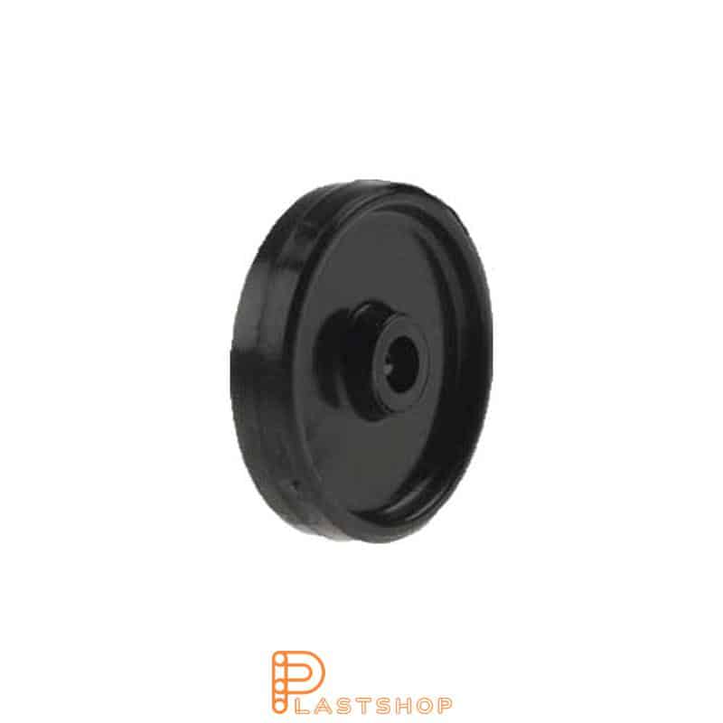 Hjul PEHD/PEHD 40 mm 20 kg, svart bana