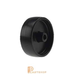 Hjul PP 75 mm 45 kg, svart bana