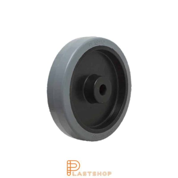 Hjul PA6/ElastoGum 100 mm 150 kg, grå bana
