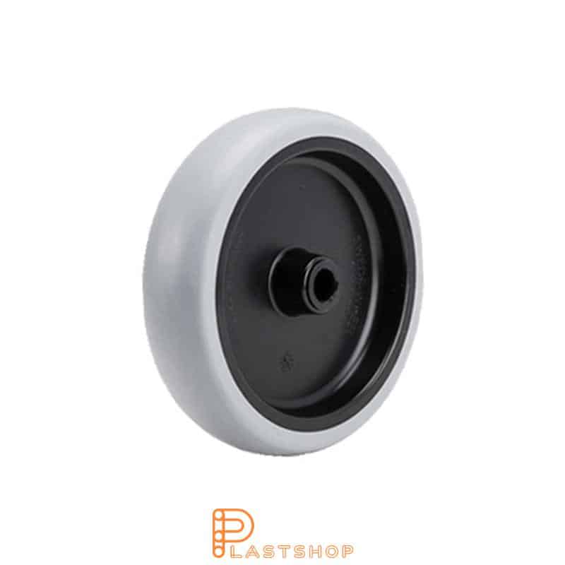 Hjul PP/TPE 125 mm 100 kg, grå bana