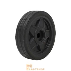 Hjul PP/ReGum 200 mm 100 kg, svart bana