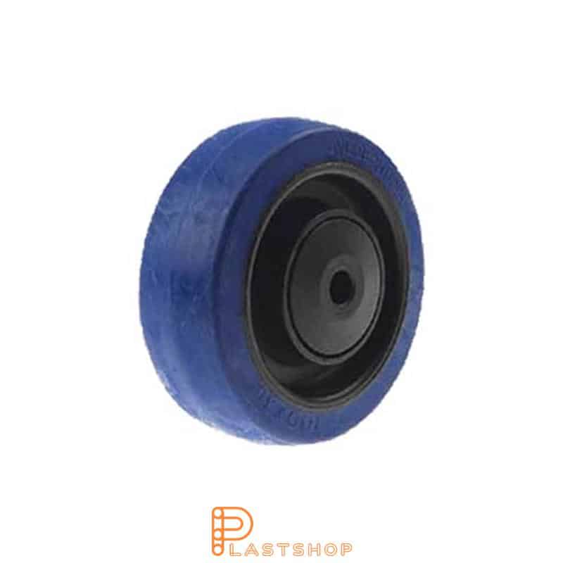 Hjul PA6/ElastoGum 100 mm 225 kg, blå bana