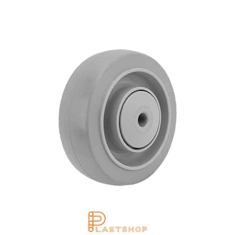 Hjul PA6/ElastoGum 100 mm 225 kg, grå bana
