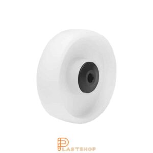 Hjul PP 125 mm 160 kg, naturfärgad bana