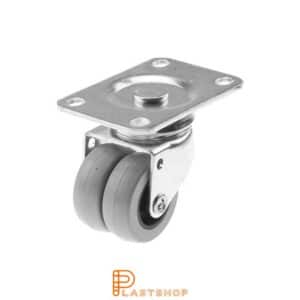 Länkhjul LP-D PP/PUR 75/101, 100 kg, GL, grå bana