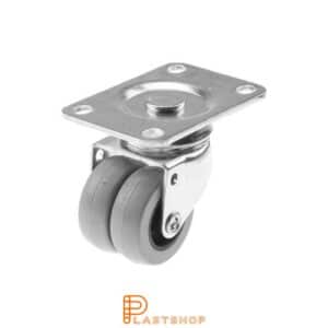 Länkhjul LP-D PP/TPE 50/74, 70 kg, GL, grå bana