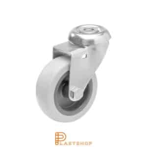 Länkhjul LC-RF PP/TPE 75/98, 55 kg, GL, grå bana
