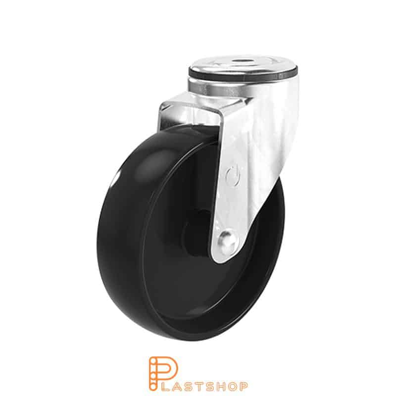 Länkhjul LC PP 125/157, 120 kg, GL, svart bana