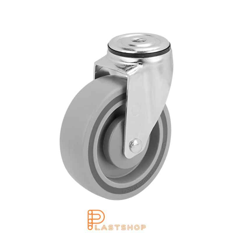 Länkhjul LC PP 125/157, 140 kg, KL, grå bana