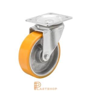Länkhjul LP ALU/PUR 125/156, 350 kg, DKL, orange bana