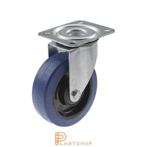 Länkhjul LP PA6/ElastoGum 125/156, 160 kg, KL, blå bana