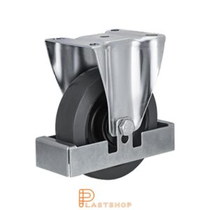 Länkhjul LP PA6/ElastoGum 125/157, 225 kg, KL, grå bana