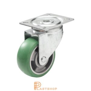 Länkhjul LP ALU/ElastoPUR 100/132, 160 kg, DKL, grön bana