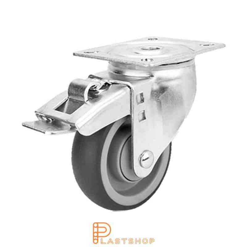 Länkhjul LP PP/TPE 100/132, 100 kg, KL, grå bana