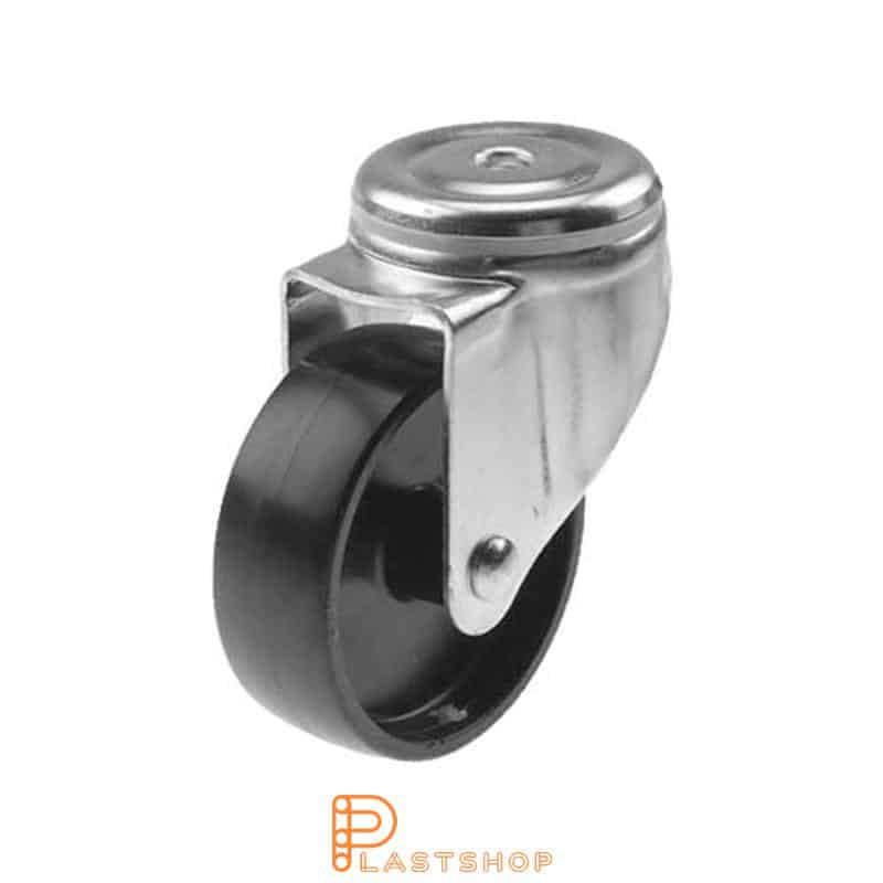 Länkhjul LC PP 125/157, 150 kg, GL, svart bana