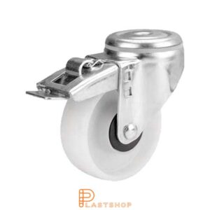 Bromsat länkhjul BC PP 125/157, 160 kg, KL, naturfärgad bana