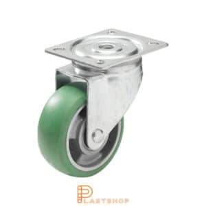 Länkhjul LP ALU/ElastoPUR 125/157, 160 kg, DKL, grön bana