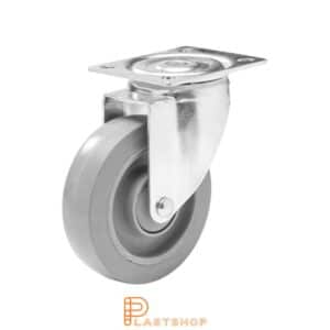 Länkhjul LP PA6/ElastoGum 125/157, 225 kg, KL, grå bana