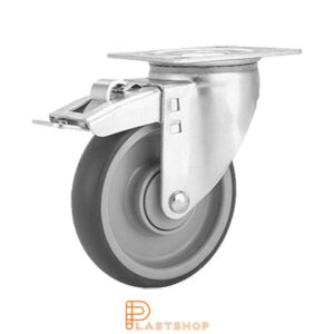 Länkhjul LP PP/TPE 125/157, 100 kg, KL, grå bana
