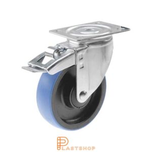 Länkhjul LP PA6/PUR 125/157, 200 kg, KL, blå bana