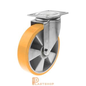 Länkhjul LP ALU/PUR 160/195, 350 kg, KL, orange bana