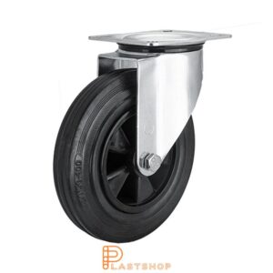 Länkhjul LP PP/Gummi 200/235, 200 kg, RL, svart bana