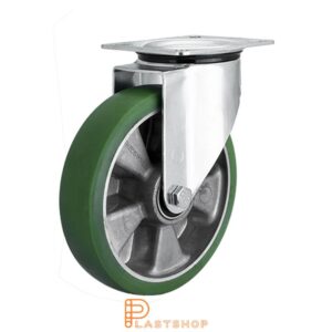 Länkhjul LP ALU/ElastoPUR 200/235, 350 kg, DKL, grön bana