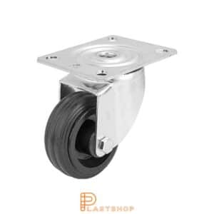 Länkhjul LP PP/Gummi 80/108, 50 kg, RL, svart bana