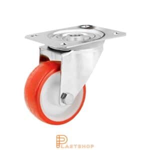 Länkhjul LP-RF PA6/PUR 80/108, 120 kg, GL, röd bana