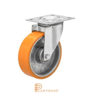 Länkhjul LP ALU/PUR 100/128, 250 kg, DKL, orange bana