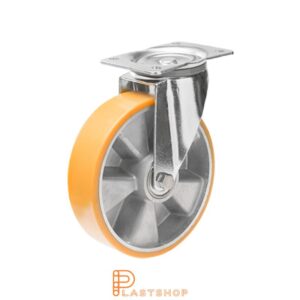 Länkhjul LP ALU/PUR 125/163, 350 kg, DKL, orange bana