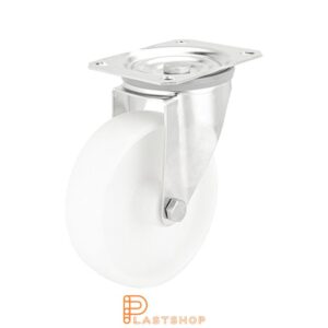 Länkhjul LP-RF PA6 160/200, 350 kg, GL, vit bana