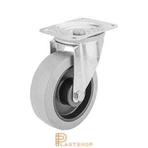 Länkhjul LP-RF PA6/ElastoGum 160/200, 350 kg, GL, grå bana