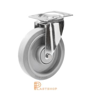 Länkhjul LP-RF PA6/ElastoGum 160/200, 350 kg, DKL, grå bana