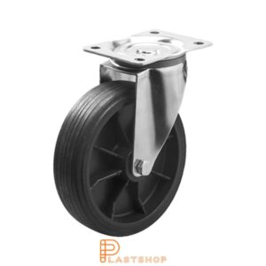 Länkhjul LP PP/ReGum 200/240, 120 kg, GL, svart bana