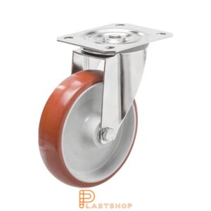 Länkhjul LP-RF PA6/PUR 200/240, 380 kg, GL, röd bana