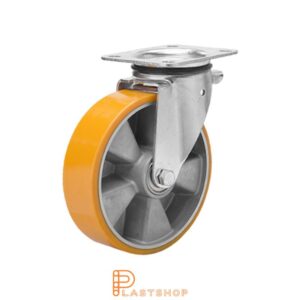 Länkhjul LP ALU/PUR 100/140, 400 kg, DKL, orange bana