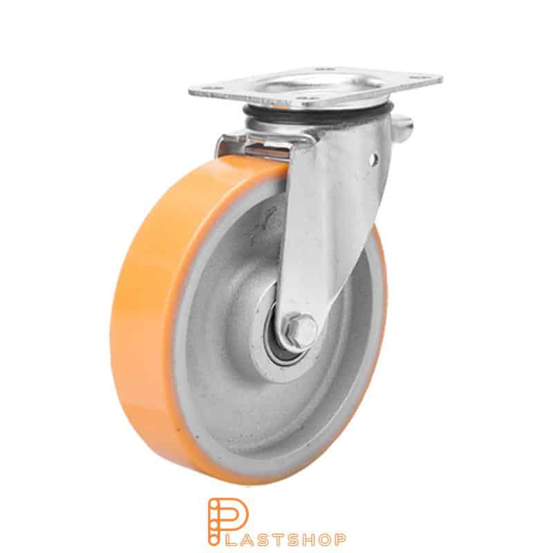 Länkhjul LP GJ/PUR 160/196, 400 kg, DKL, orange bana