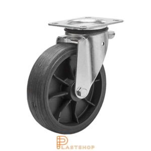 Länkhjul LP PP/ReGum 200/239, 120 kg, GL, svart bana