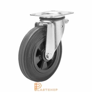 Länkhjul LP PP/Gummi 200/239, 205 kg, RL, svart bana