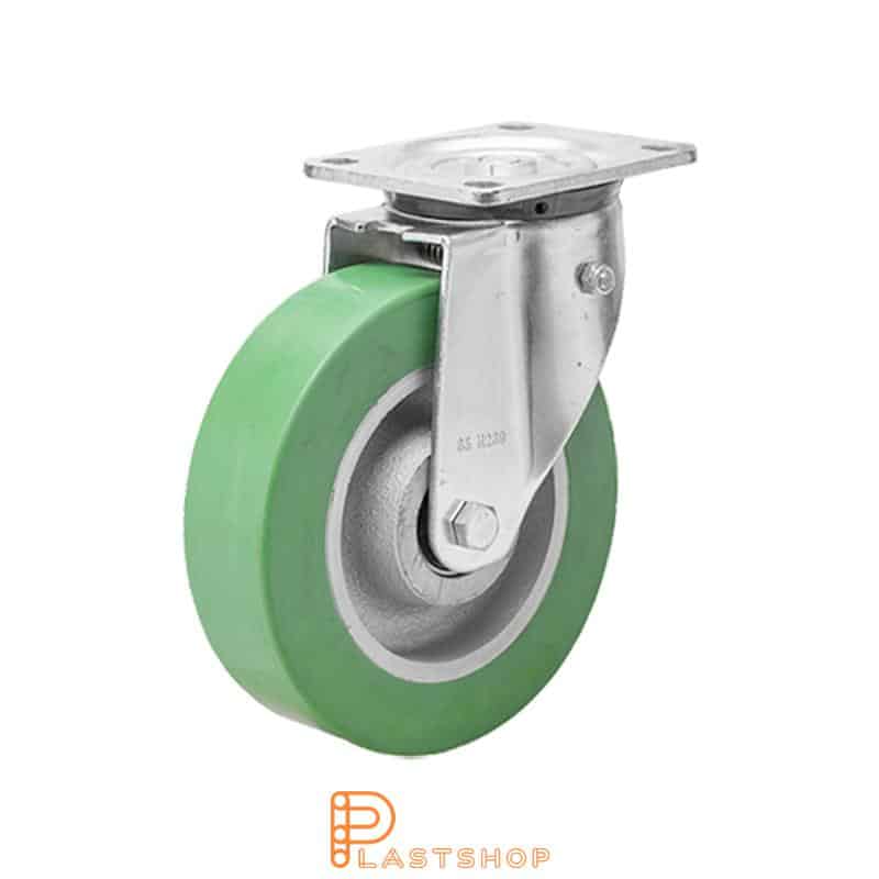 Stötdämpad bygel FP GJ/ElastoPUR 125/164, 350 kg, DKL, grön bana