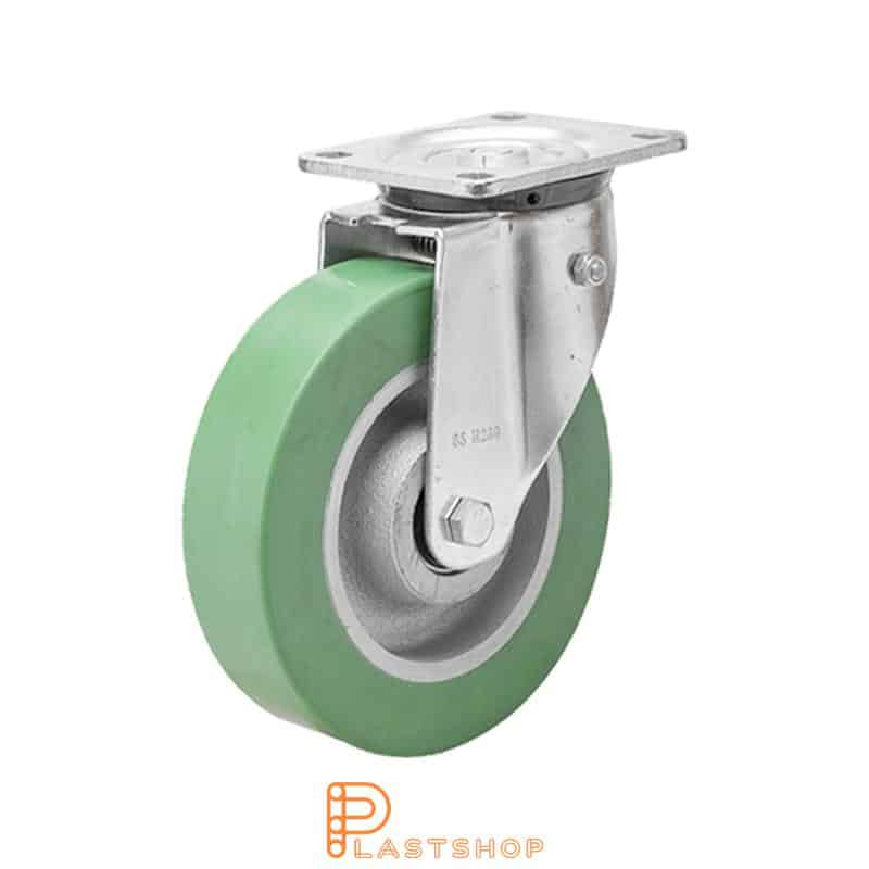 Stötdämpad bygel FP GJ/ElastoPUR 150/194, 450 kg, DKL, grön bana