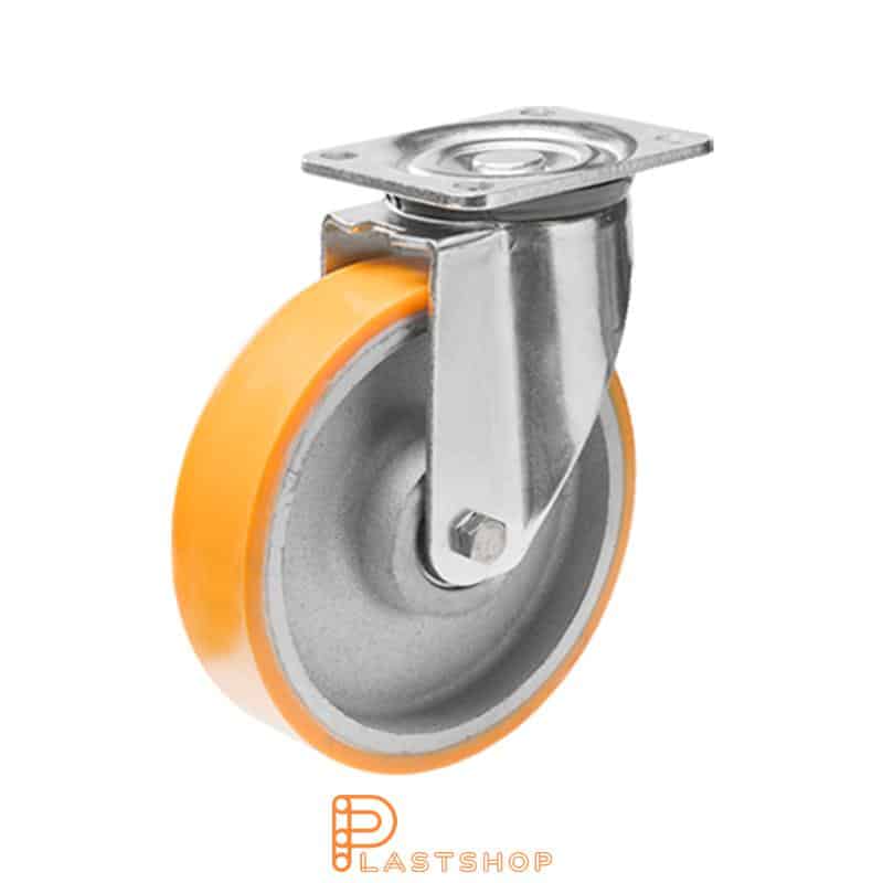 Länkhjul LP GJ/PUR 160/199, 750 kg, DKL, orange bana