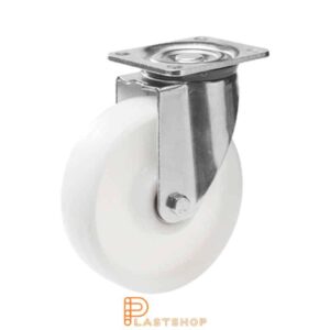 Länkhjul LP PA6 200/239, 500 kg, GL, vit bana