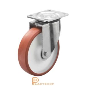 Länkhjul LP PA6/PUR 200/239, 750 kg, DKL, röd bana