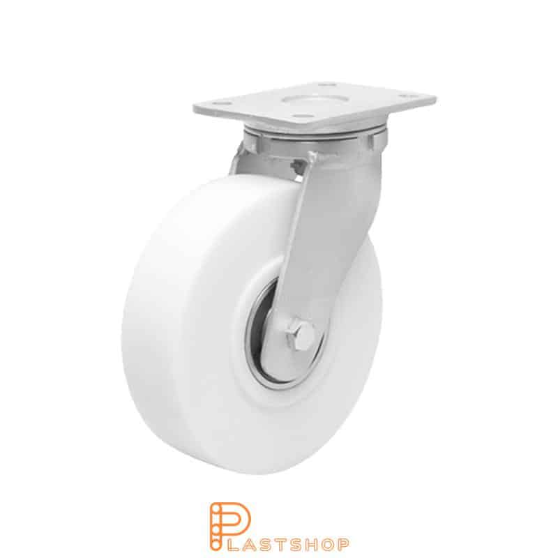Länkhjul LP PA6 G 100/145, 1250 kg, DKL, vit bana