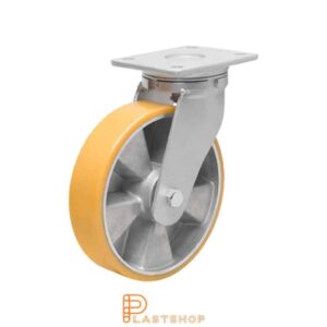 Länkhjul LP ALU/PUR 125/170, 450 kg, DKL, orange bana