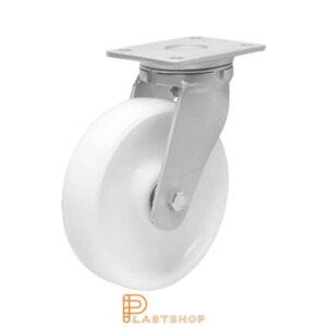 Länkhjul LP PA6 200/245, 1000 kg, DKL, vit bana